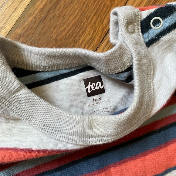 Striped Tea Collection Romper - Picture 2 of 4